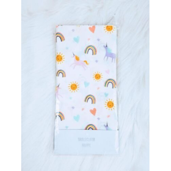 Meri Meri Unicorn Girls Party Birthday Tablecloth Rectangular Paper - Picture 1 of 2
